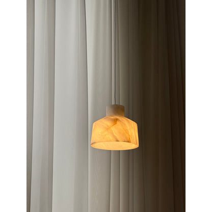 Etruscan Alabaster Pendant Lamp