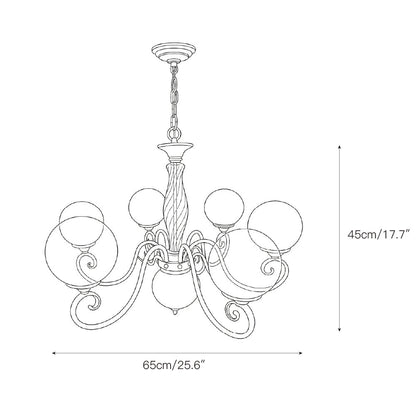 Evelyn Glass Chandelier