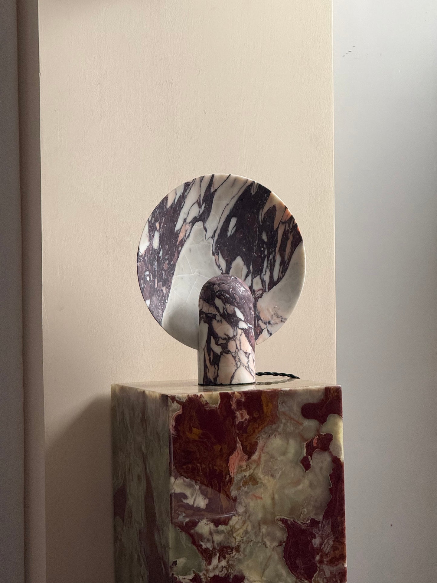 Fan Marble Table Lamp