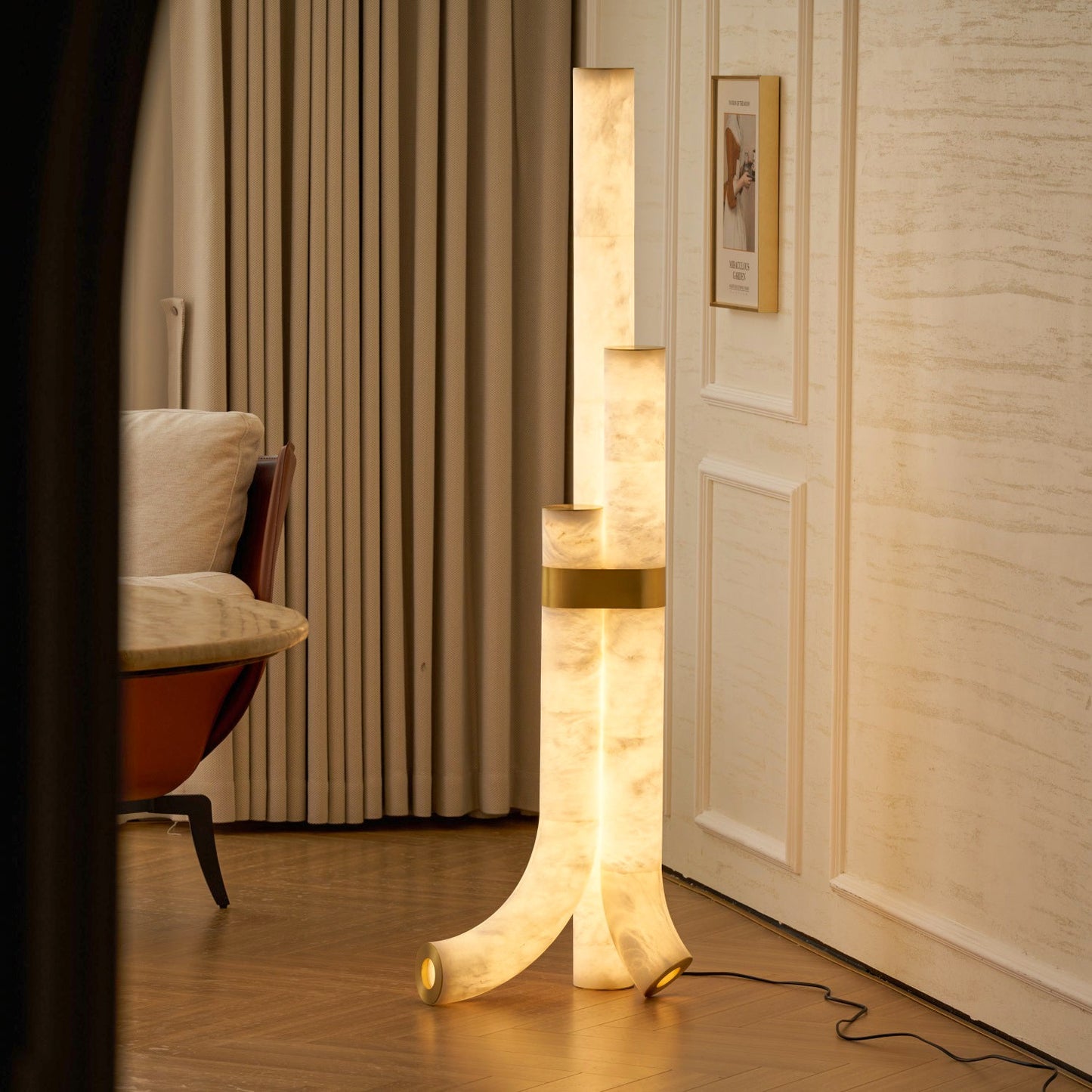 Fantasy Alabaster Floor Lamp