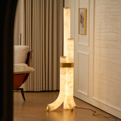 Fantasy Alabaster Floor Lamp