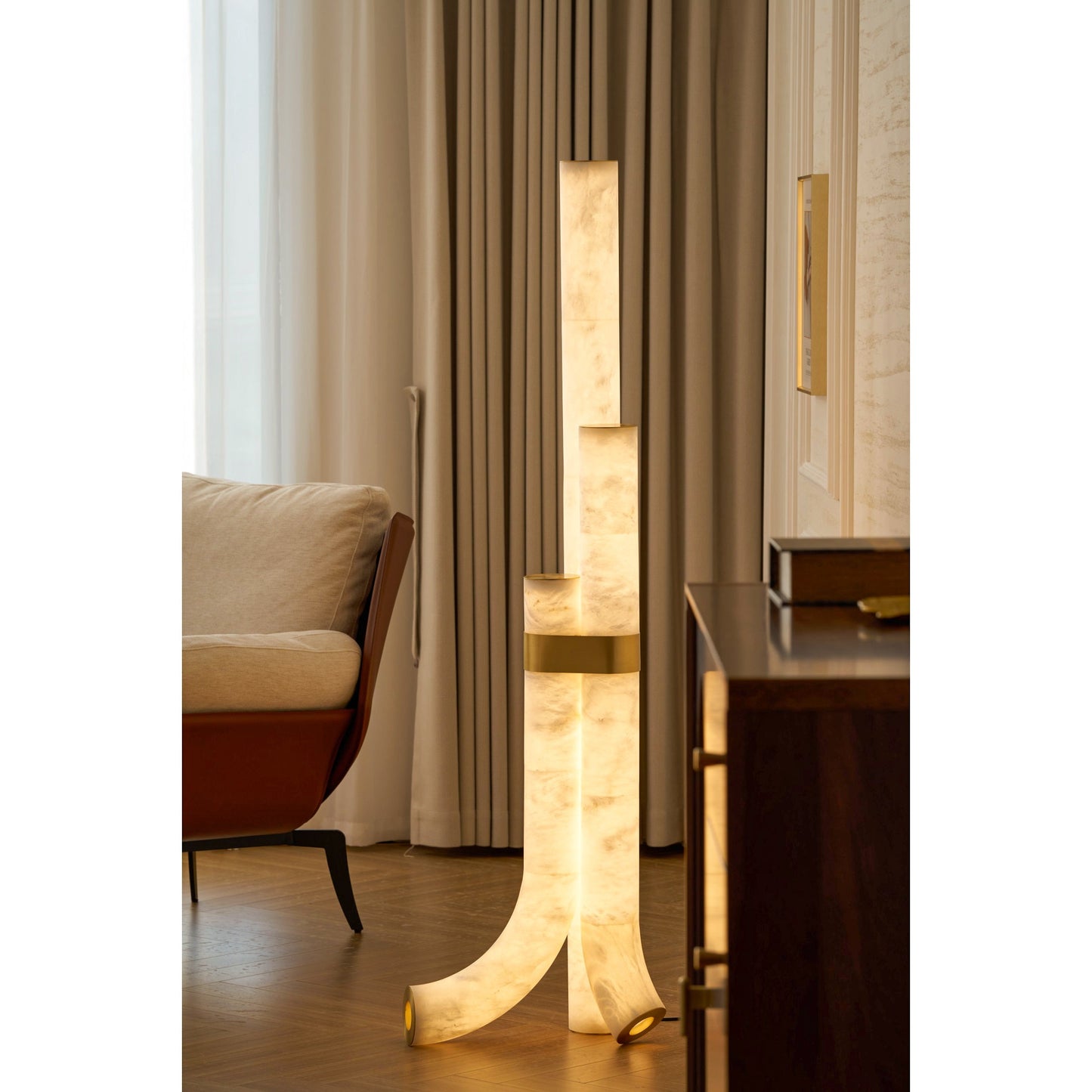 Fantasy Alabaster Floor Lamp