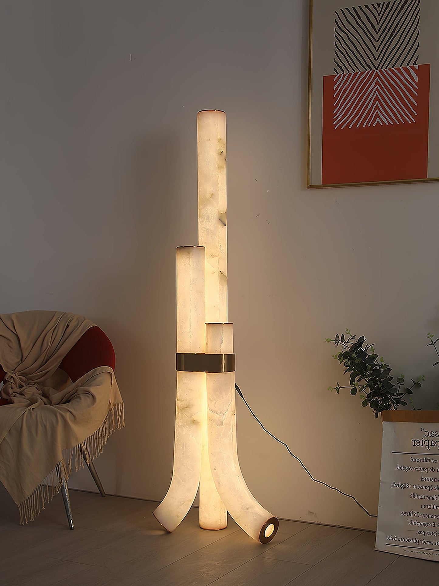 Fantasy Alabaster Floor Lamp