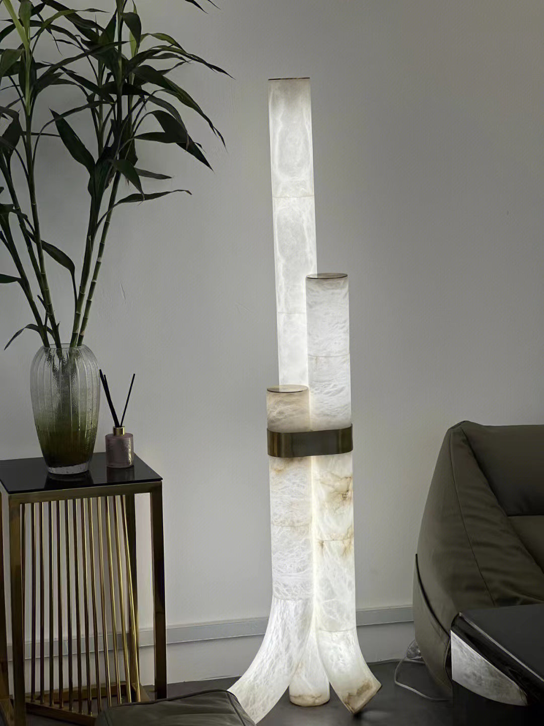 Fantasy Alabaster Floor Lamp