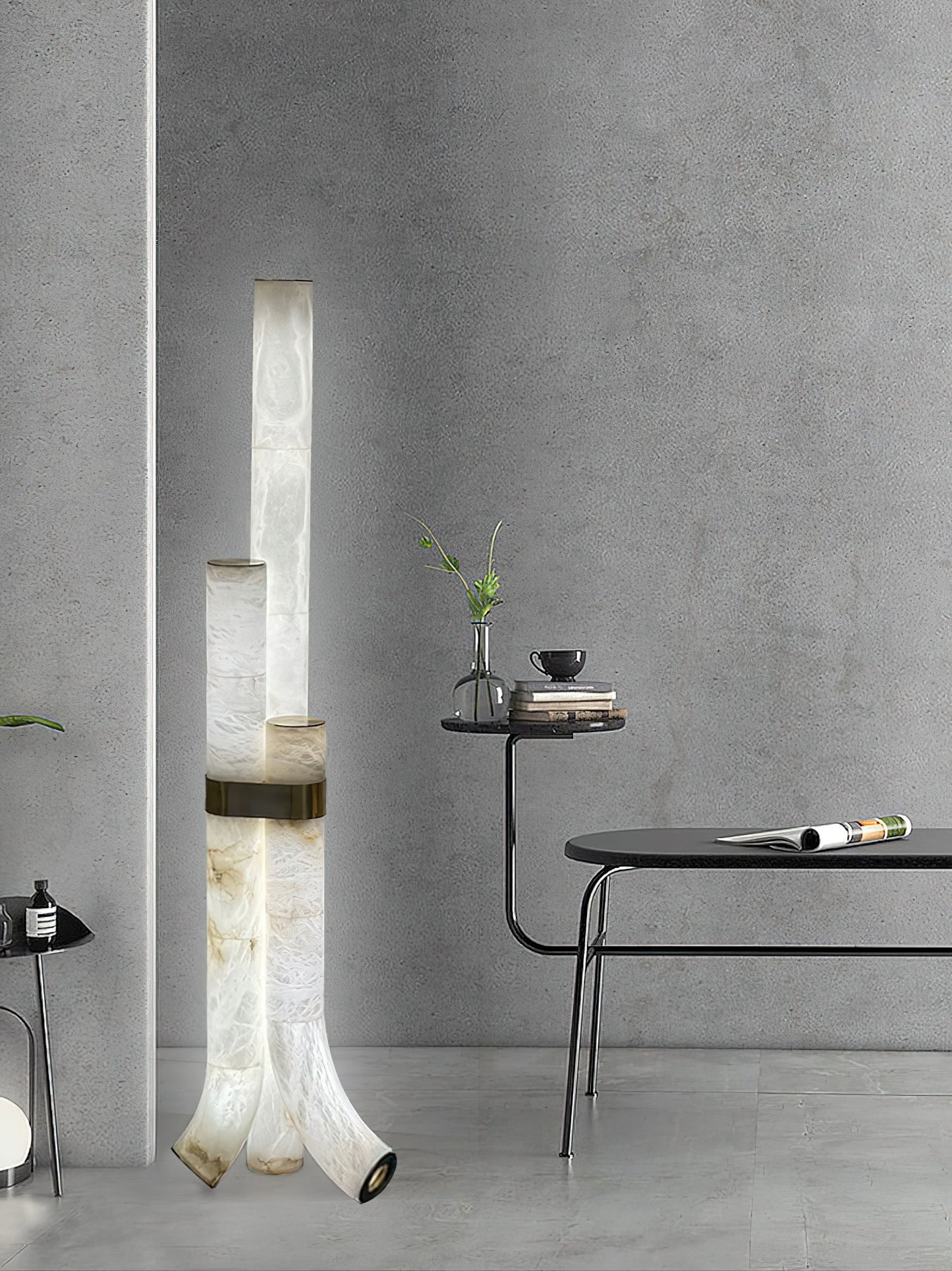 Fantasy Alabaster Floor Lamp