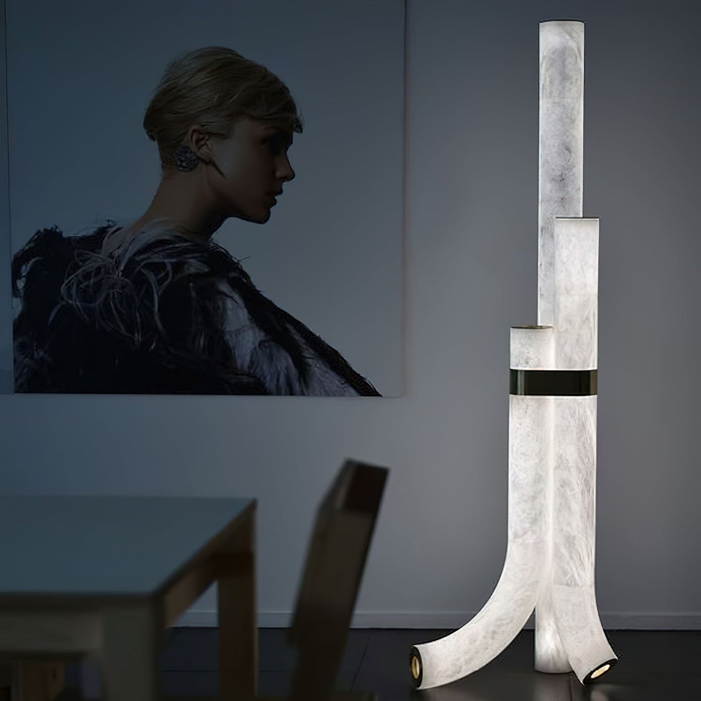 Fantasy Alabaster Floor Lamp