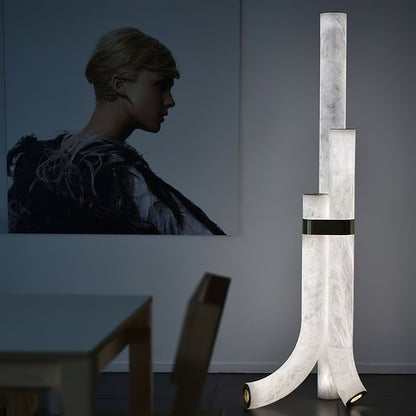 Fantasy Alabaster Floor Lamp