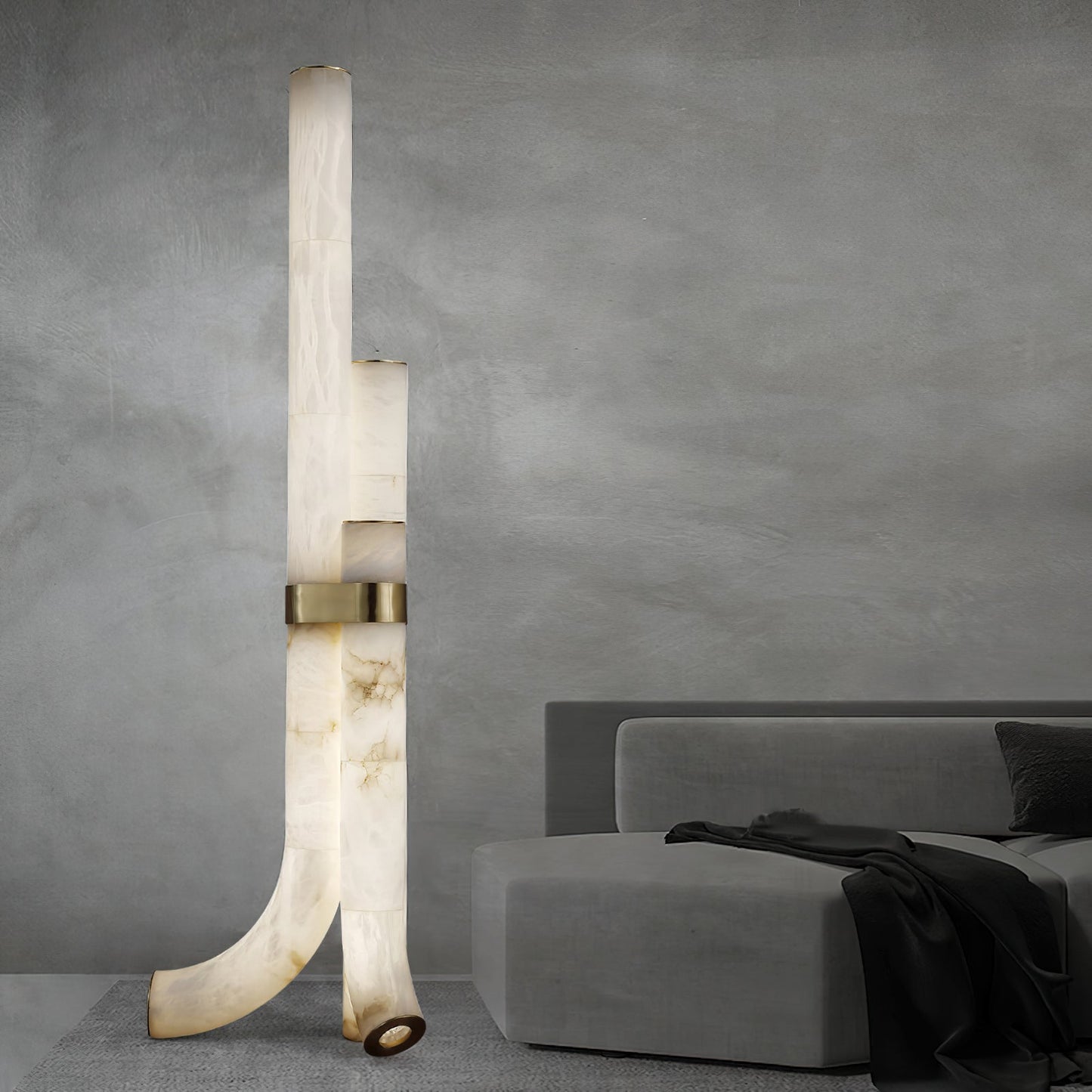 Fantasy Alabaster Floor Lamp