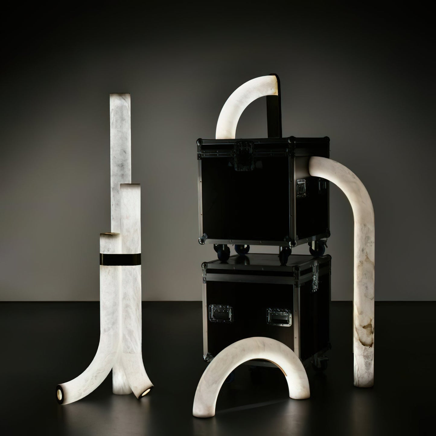 Fantasy Alabaster Floor Lamp