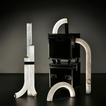 Fantasy Alabaster Floor Lamp