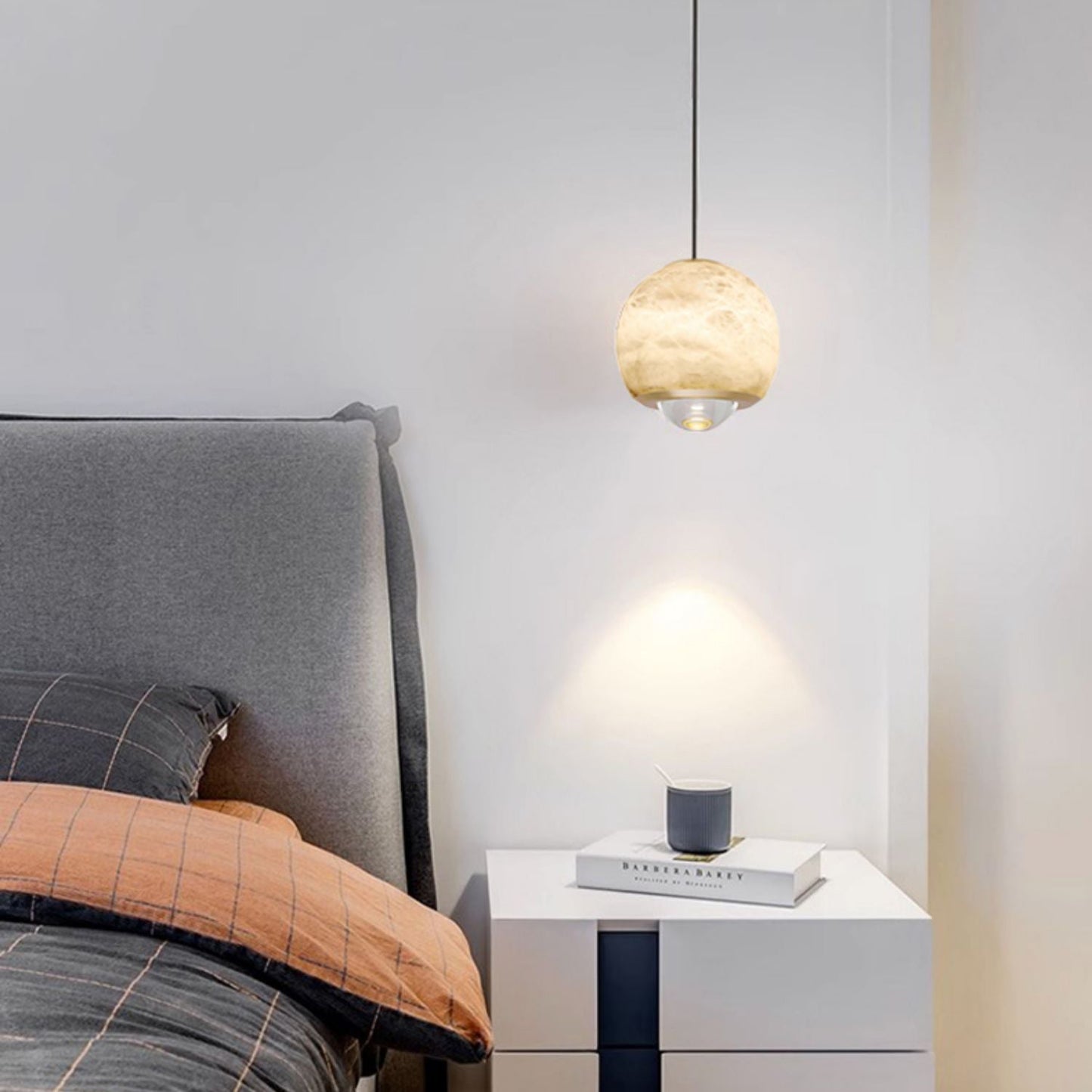 Ferox Alabaster Pendant Light