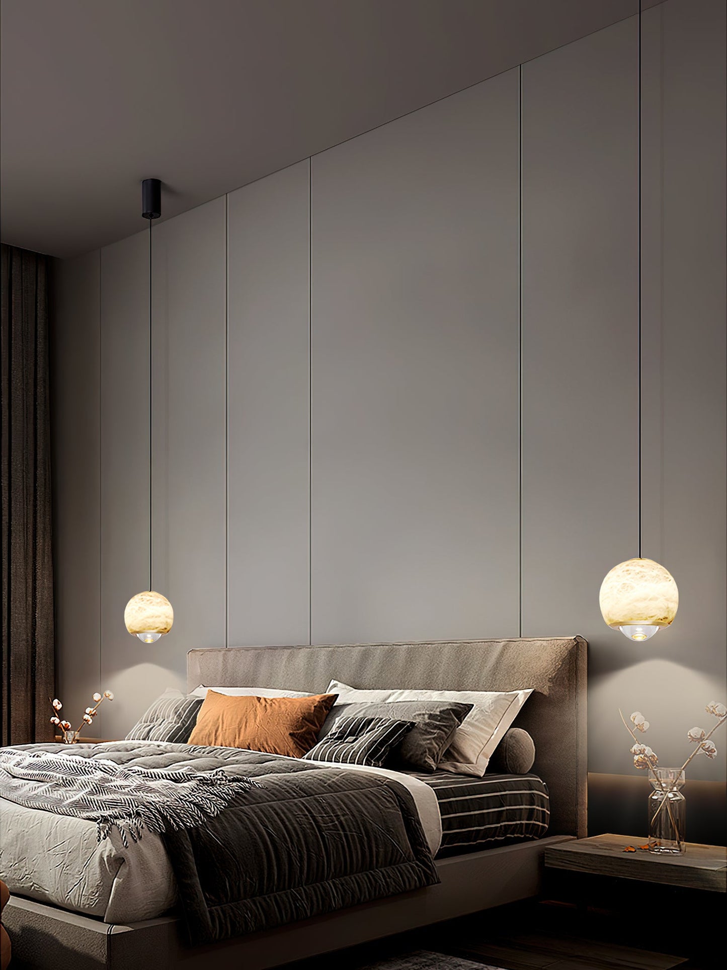 Ferox Alabaster Pendant Light