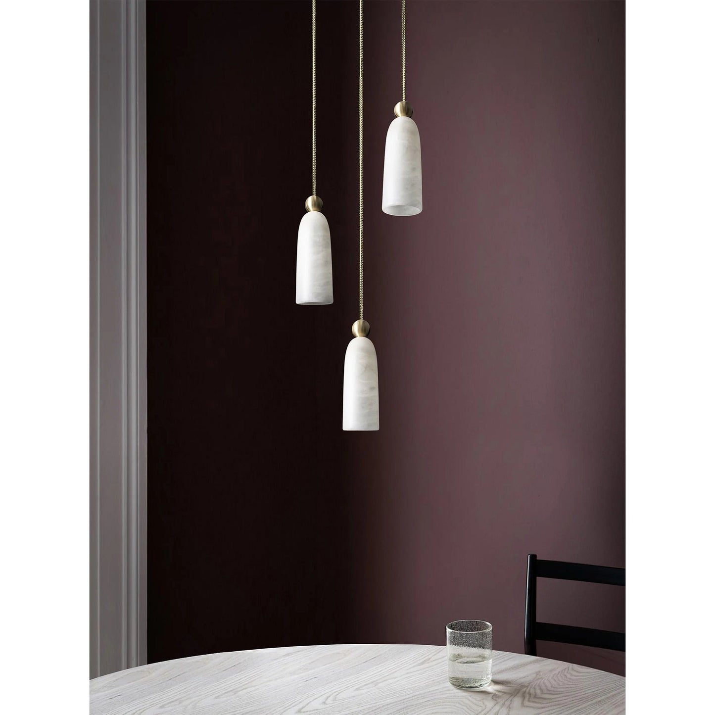Figure Spanish Alabaster Pendant Light