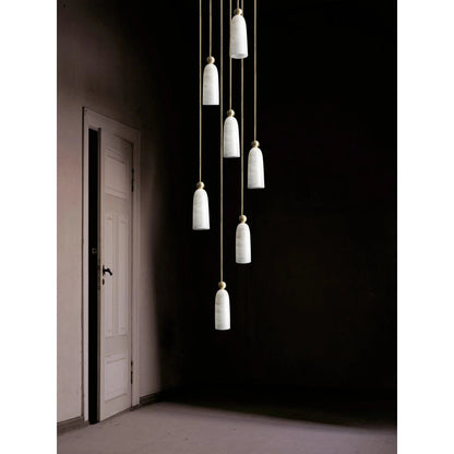 Figure Spanish Alabaster Pendant Light