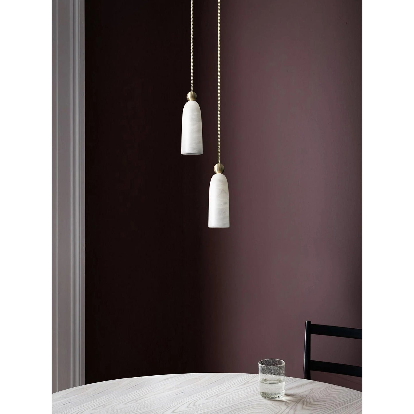 Figure Spanish Alabaster Pendant Light