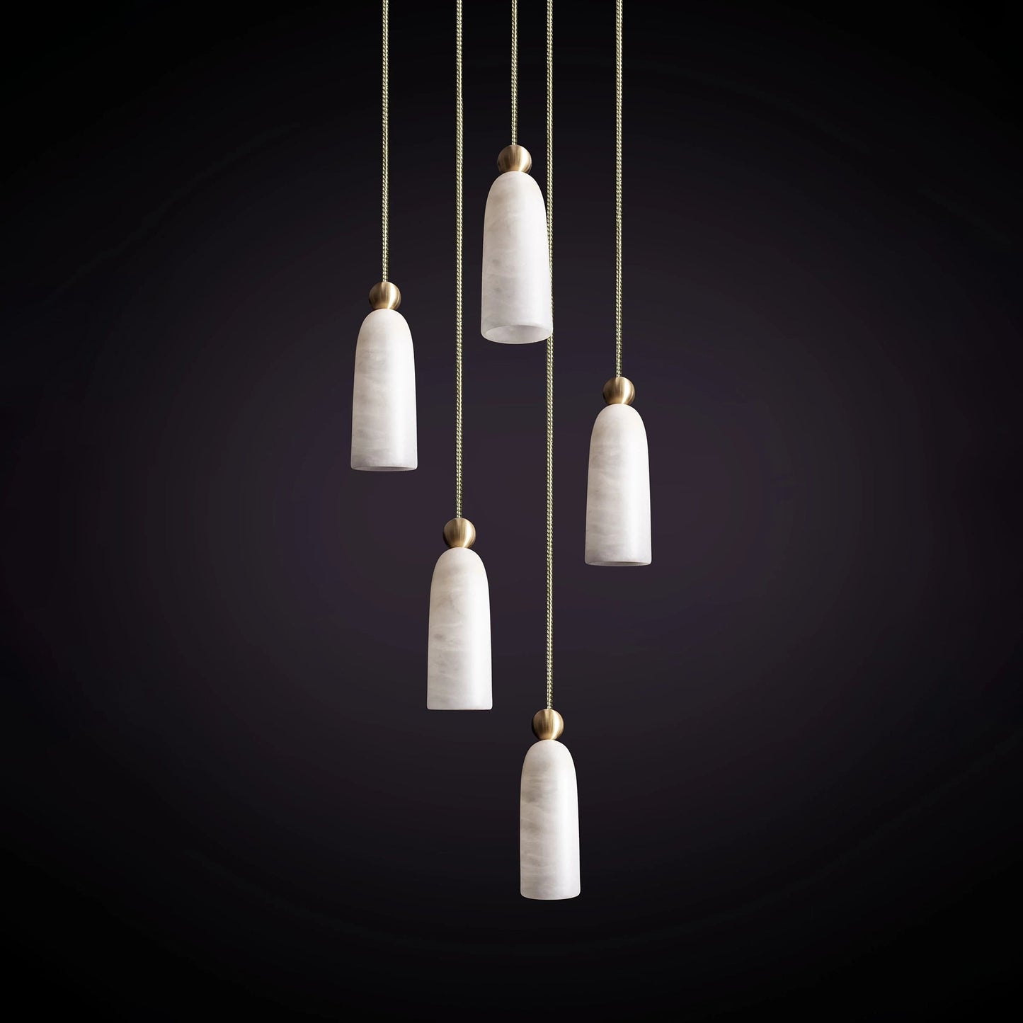 Figure Spanish Alabaster Pendant Light