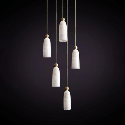 Figure Spanish Alabaster Pendant Light