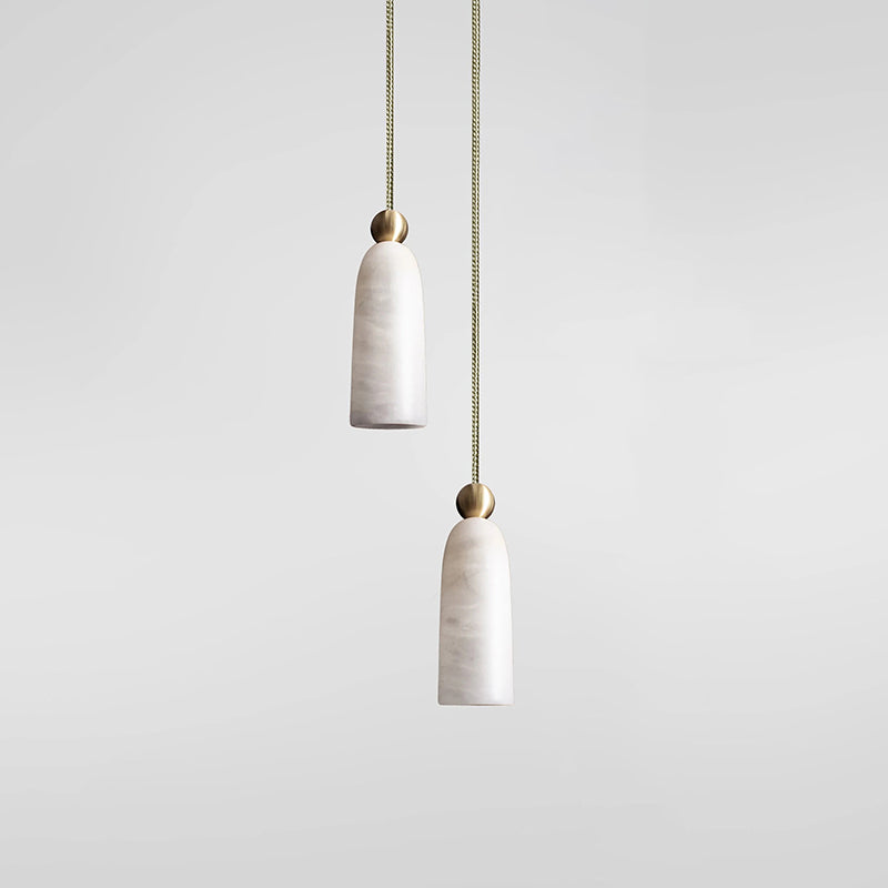 Figure Spanish Alabaster Pendant Light