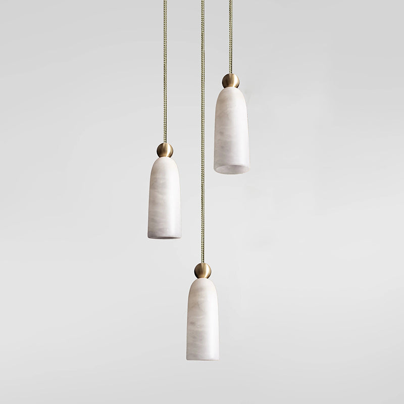 Figure Spanish Alabaster Pendant Light