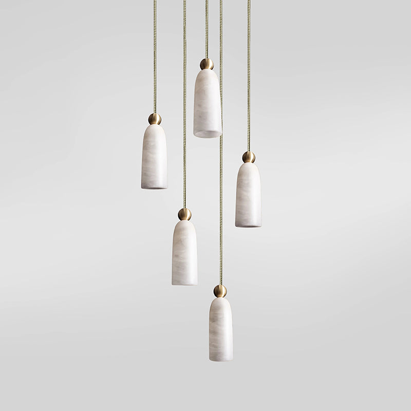 Figure Spanish Alabaster Pendant Light