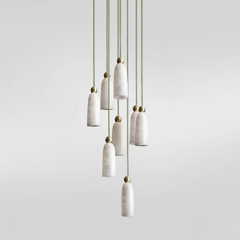 Figure Spanish Alabaster Pendant Light