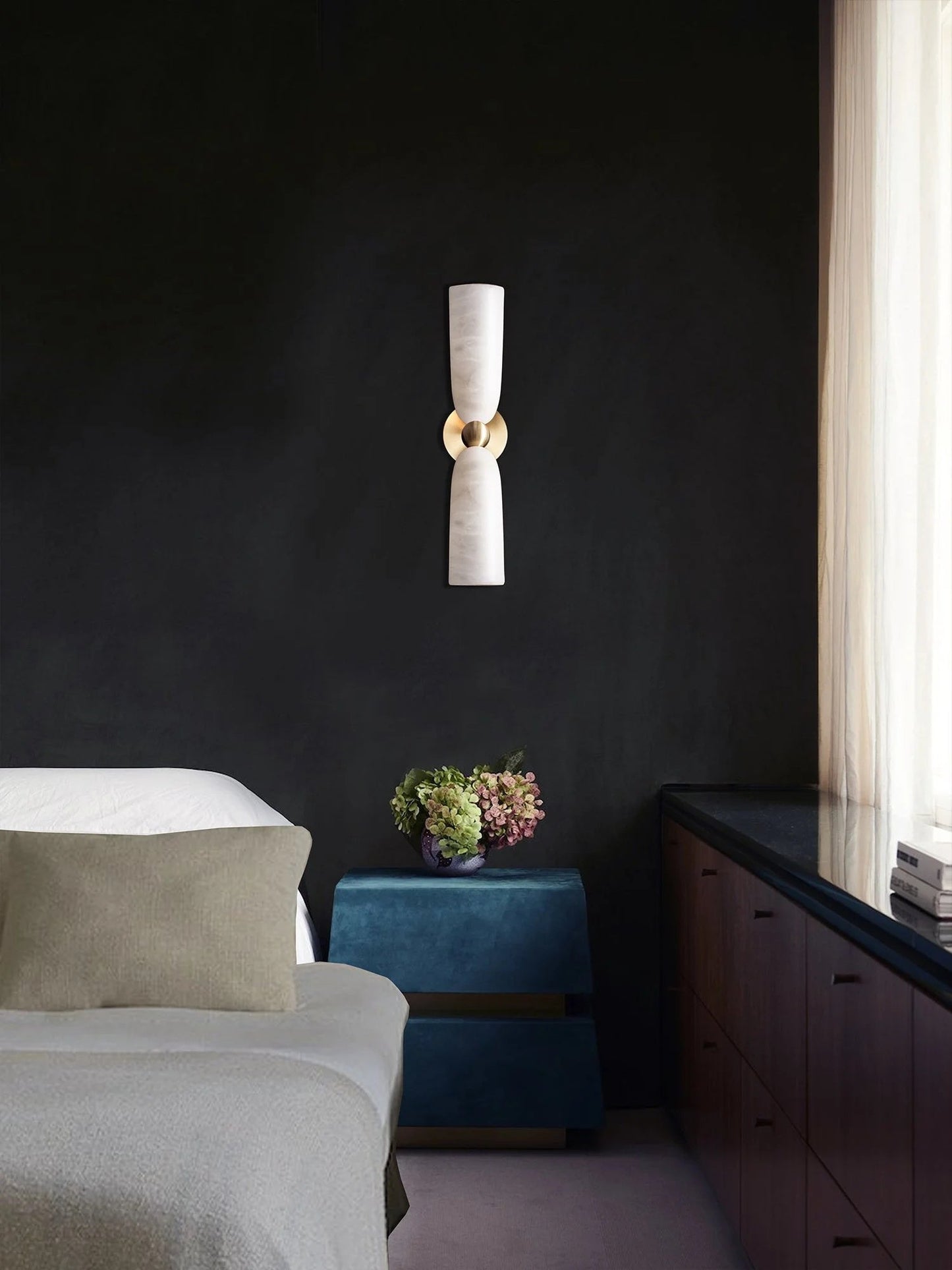 Figure Alabaster Wall Lamp