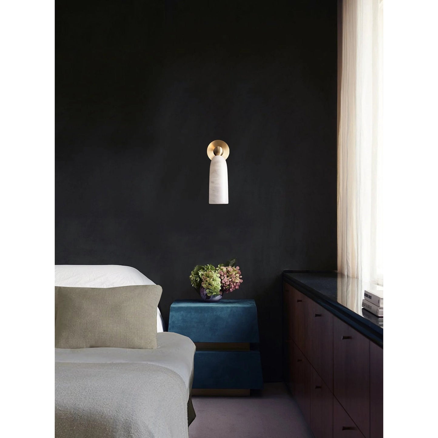 Figure Alabaster Wall Lamp