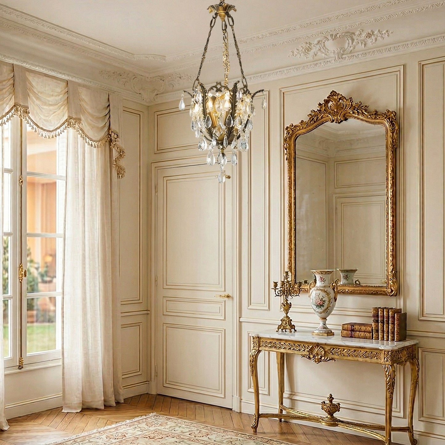 Filegray Crystal Chandelier