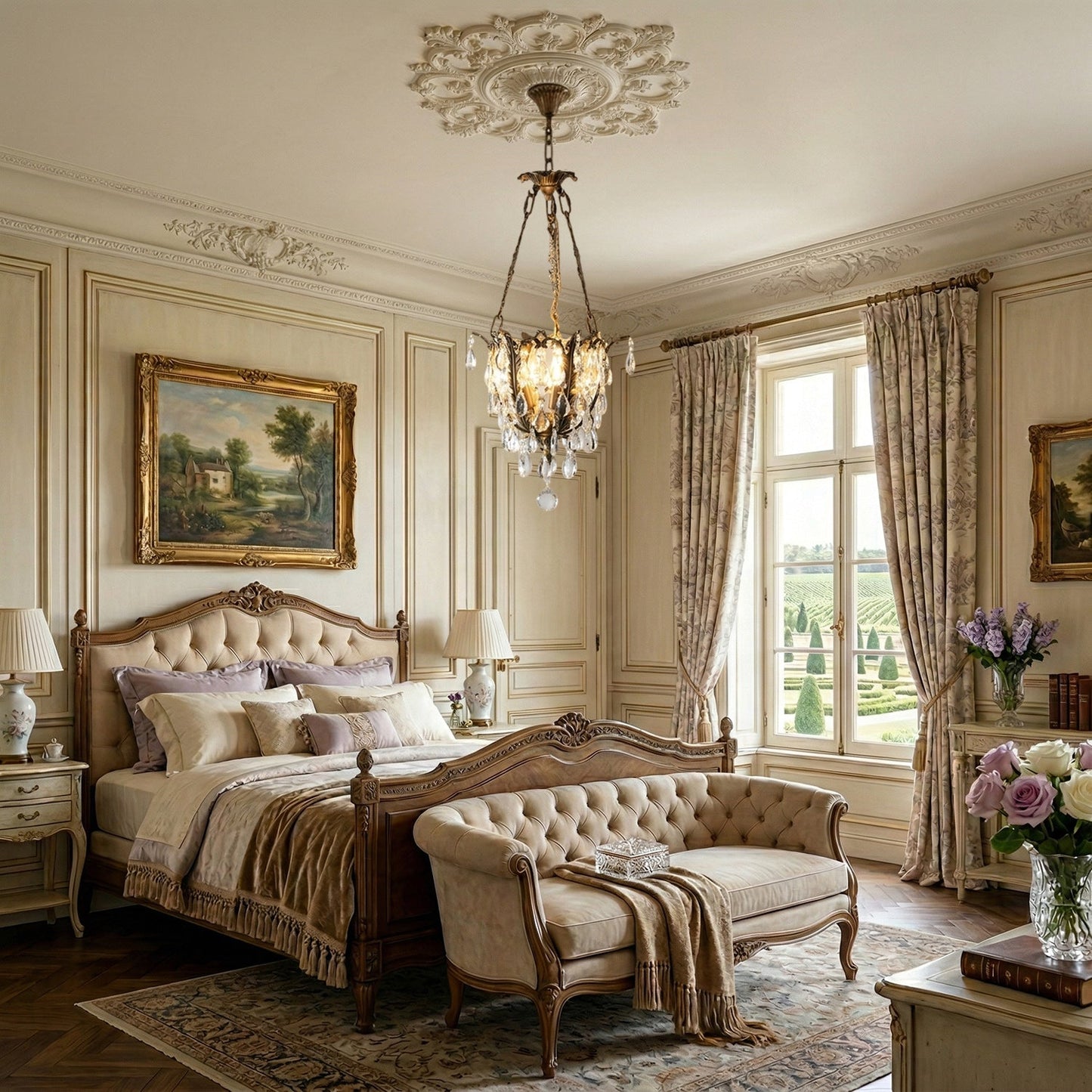 Filegray Crystal Chandelier