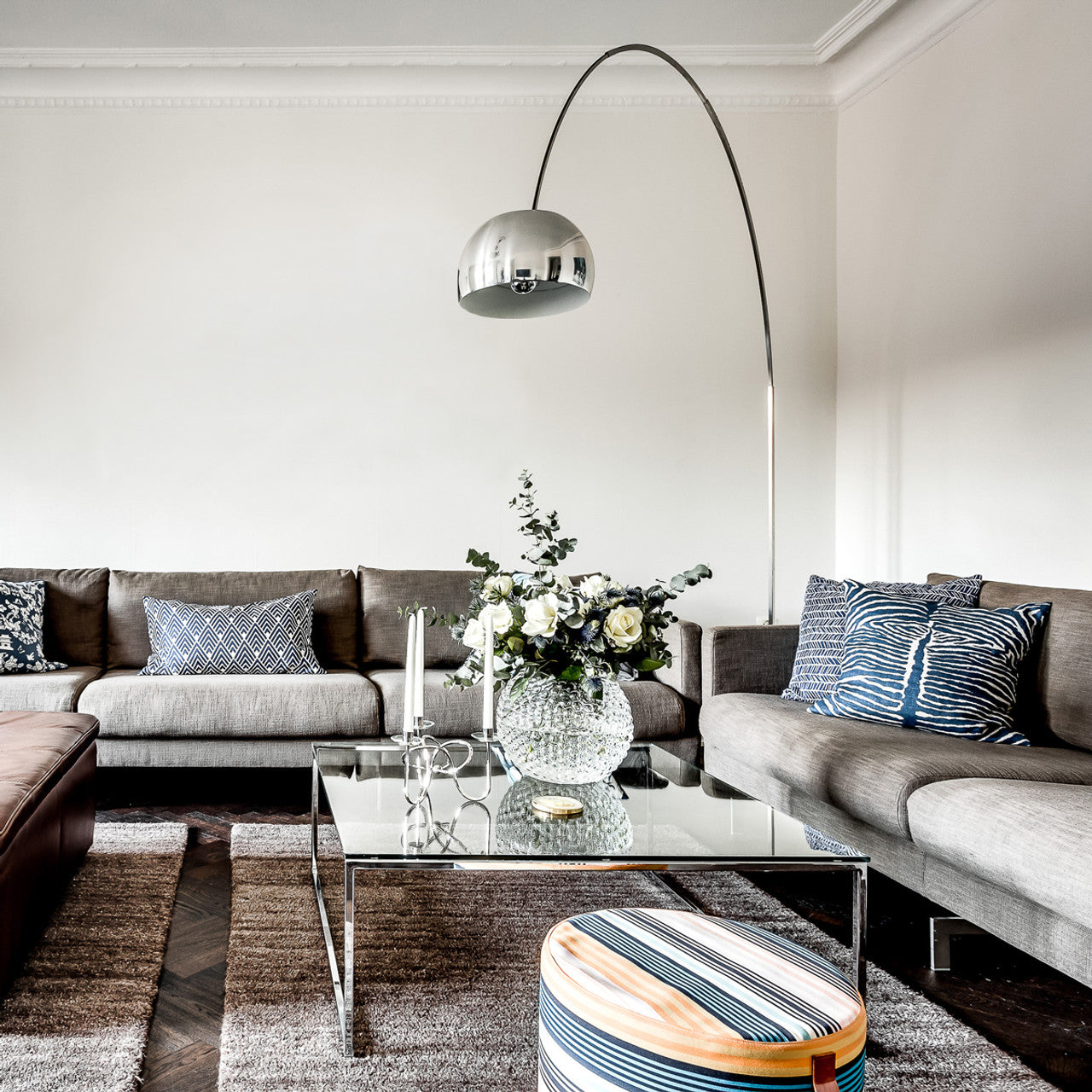 Fishing Marble Floor Lamp