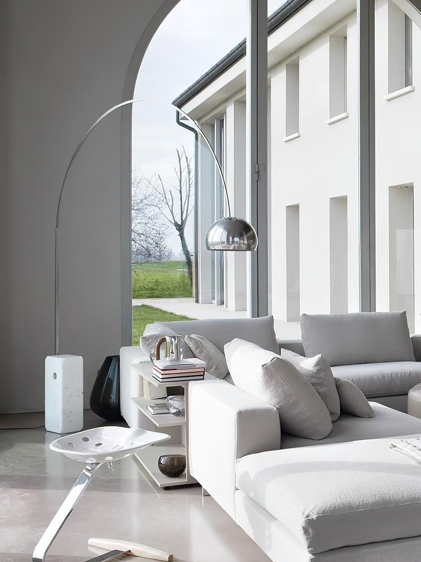 Fishing Marble Floor Lamp