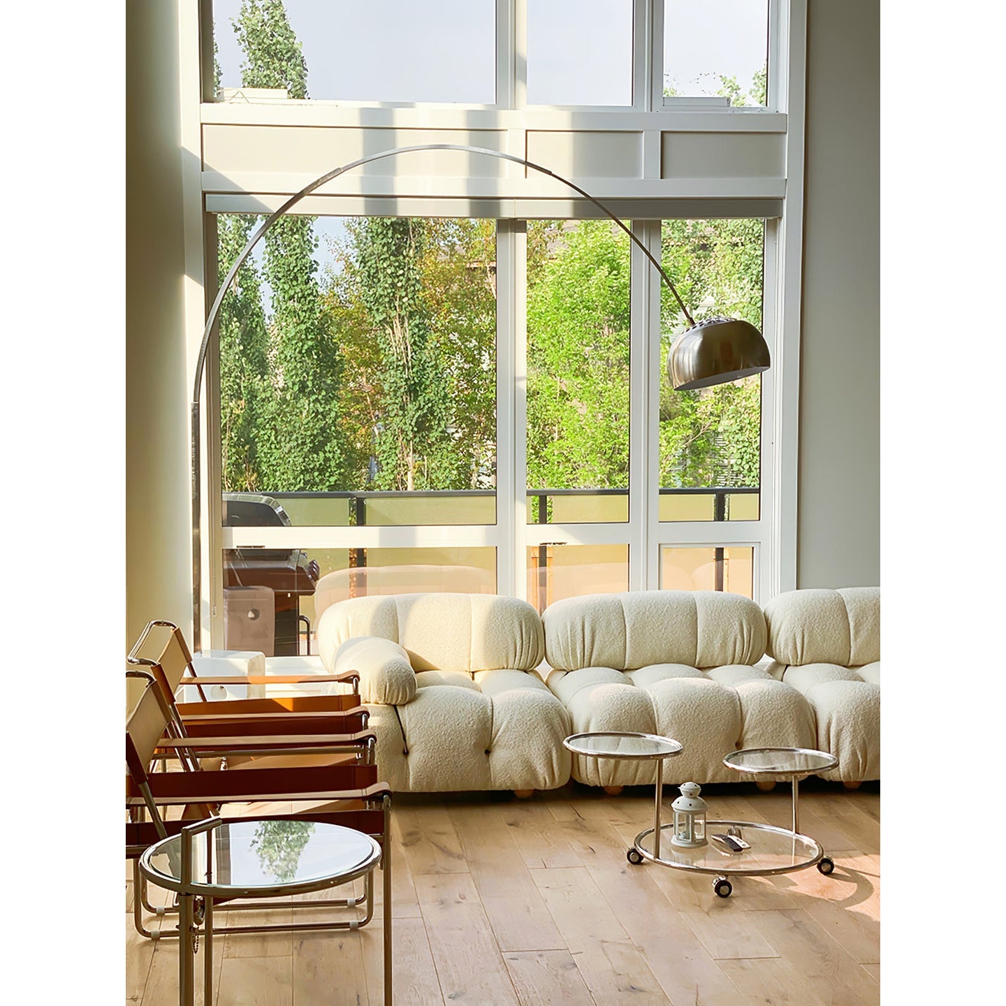 Fishing Marble Floor Lamp