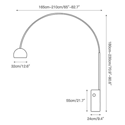 Fishing Marble Floor Lamp