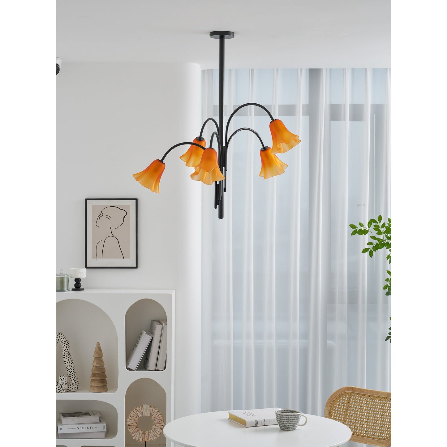 Flora Glass Chandelier