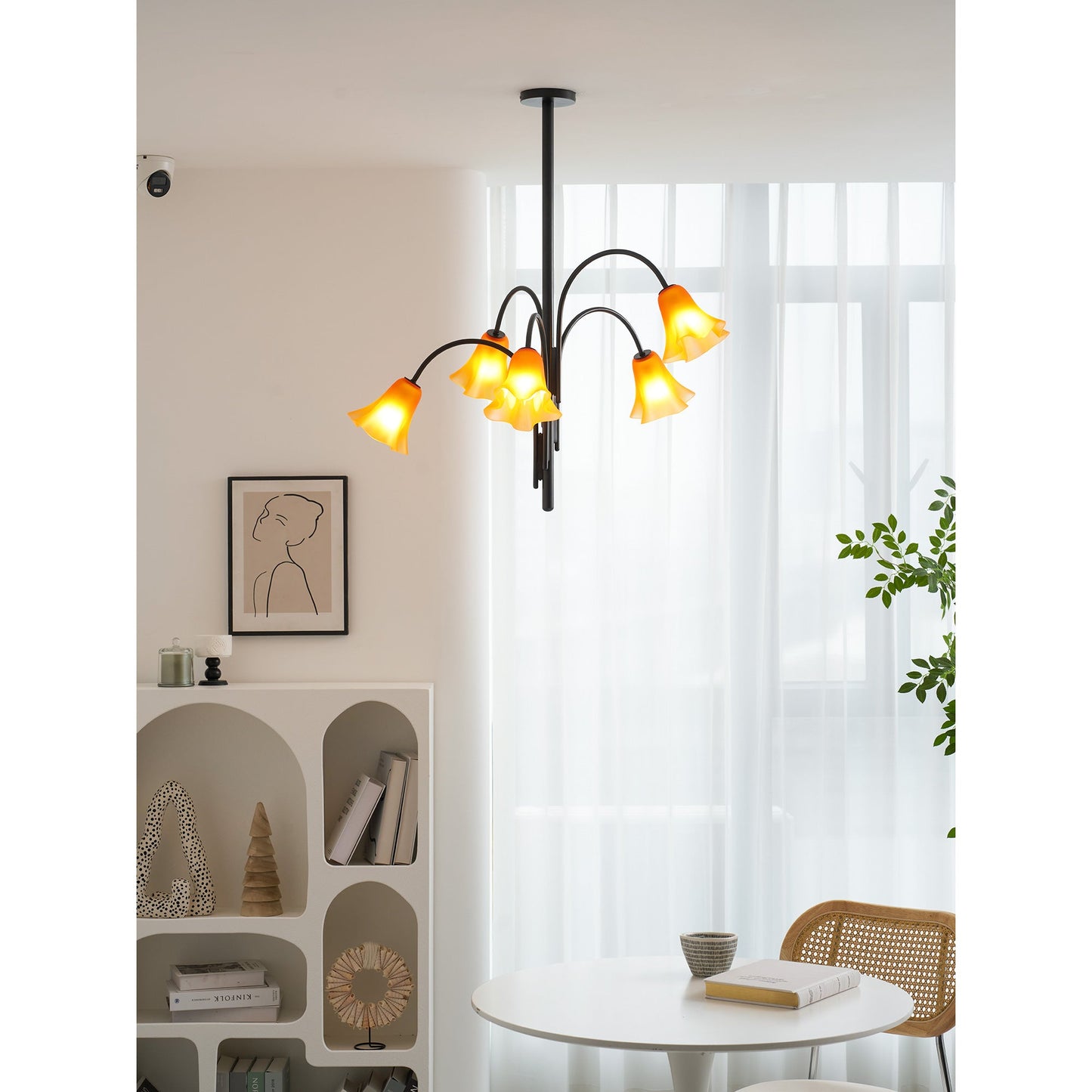 Flora Glass Chandelier