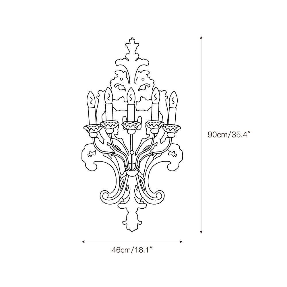Florentine Wood Wall Lamp