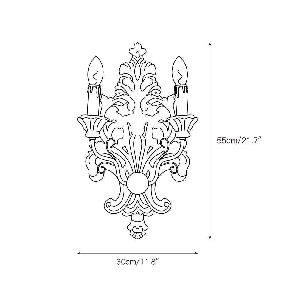 Florentine Wood Wall Lamp