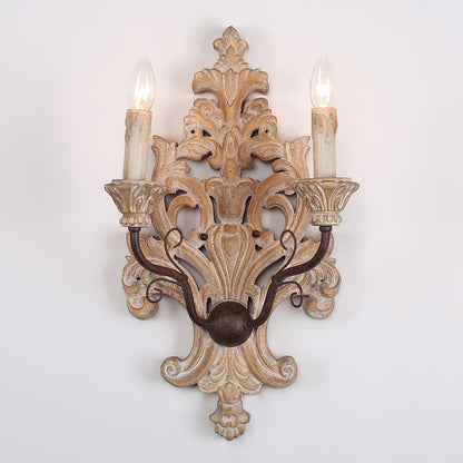 Florentine Wood Wall Lamp