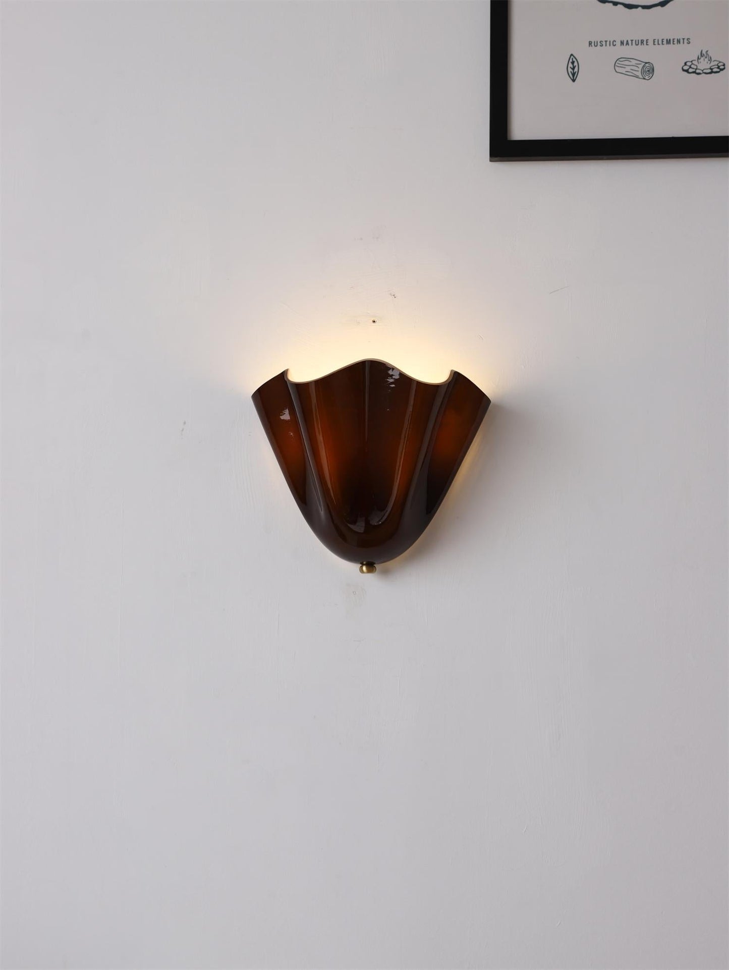 Flower Glass Wall Lamp