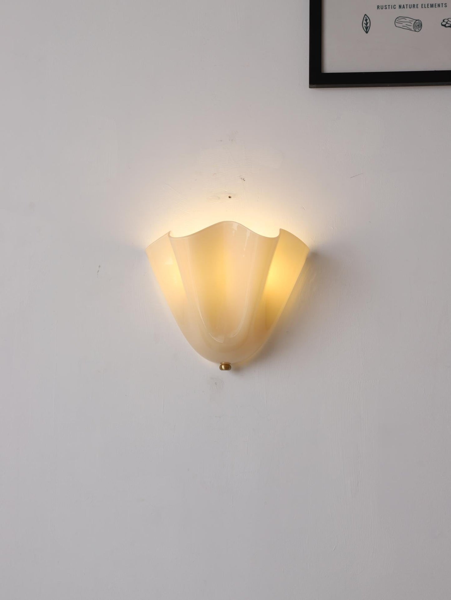 Flower Glass Wall Lamp