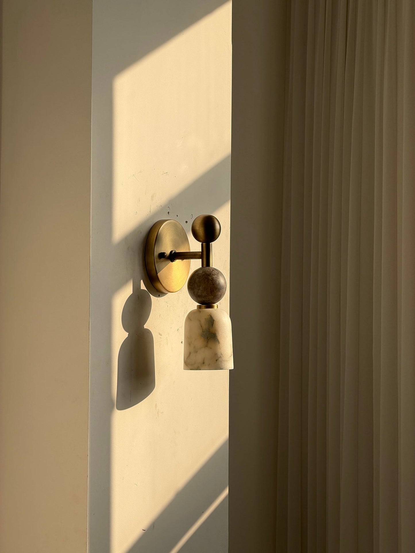 Flume Alabaster Wall Lamp