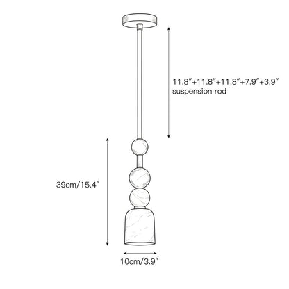 Flume Alabaster Pendant Lamp