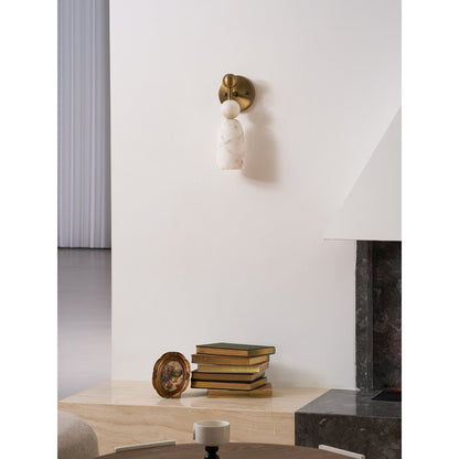 Flume Alabaster Wall Lamp