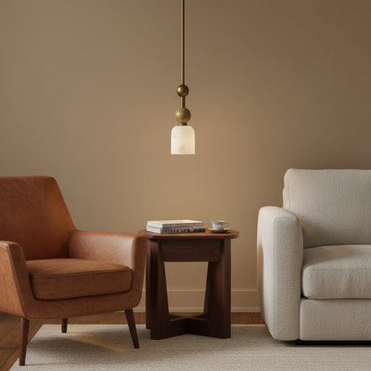 Flume Alabaster Pendant Lamp