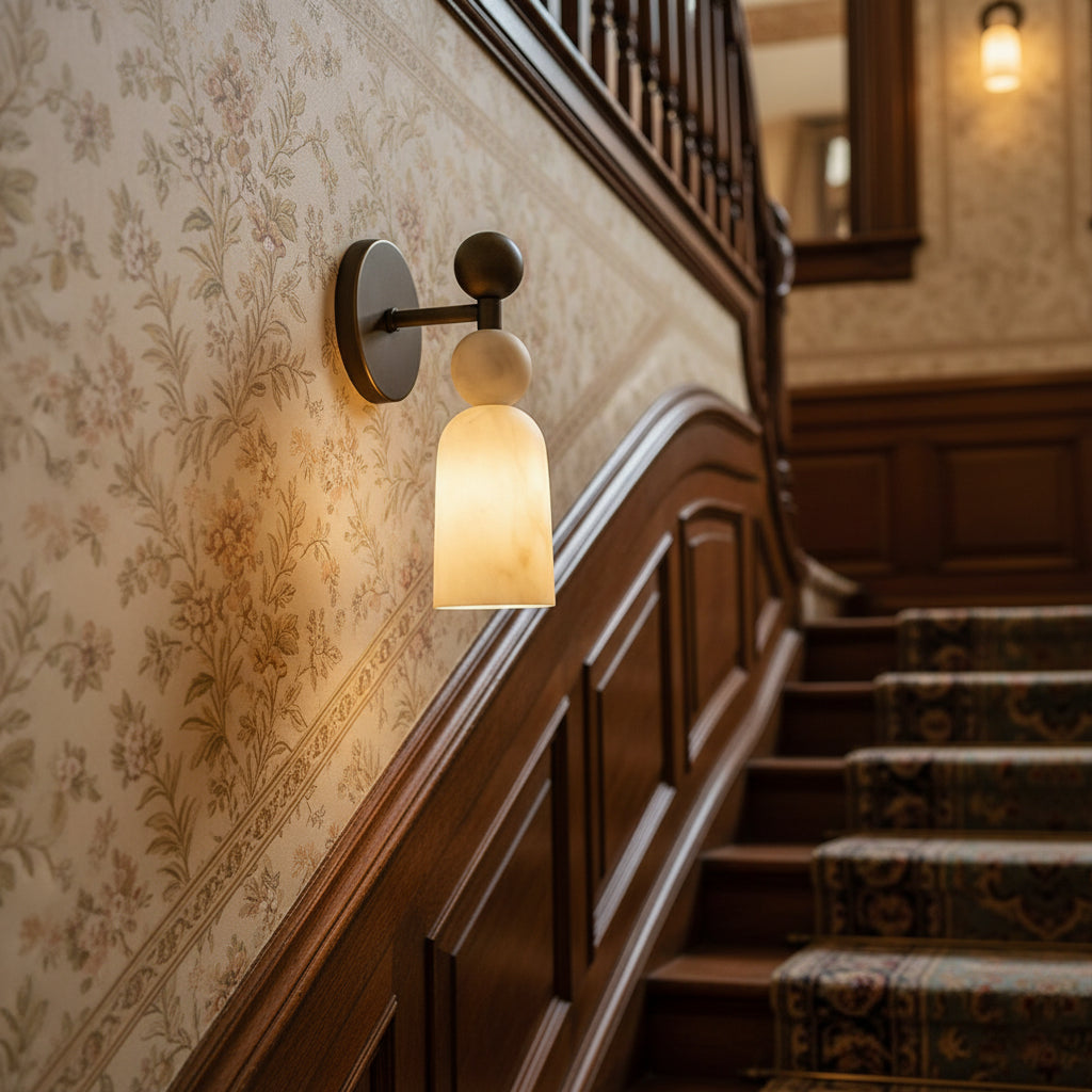 Flume Alabaster Wall Lamp