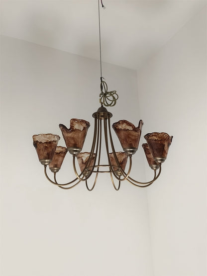 Franklin Amber Chandelier