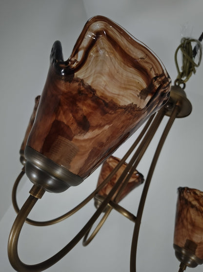 Franklin Amber Chandelier