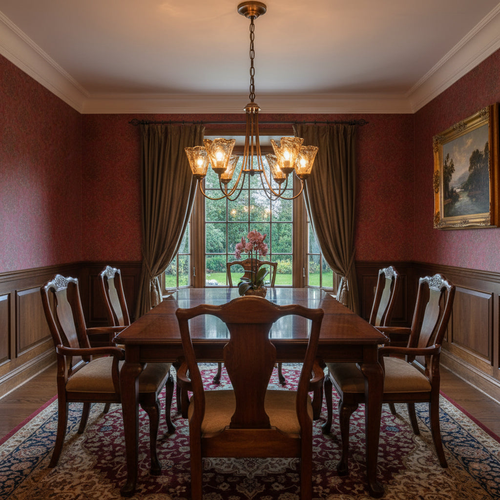 Franklin Amber Chandelier
