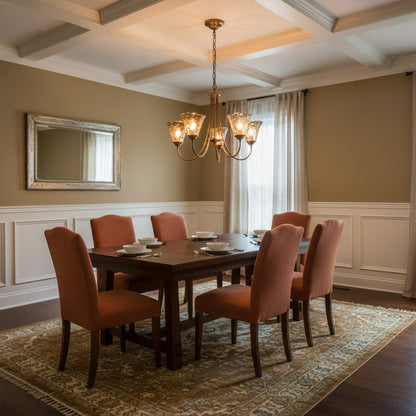 Franklin Amber Chandelier