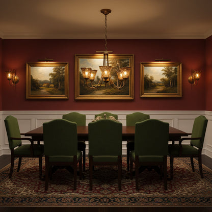 Franklin Amber Chandelier